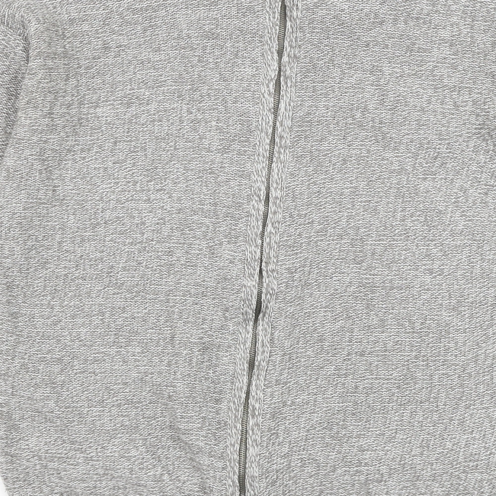 Papaya Womens Grey Round Neck Acrylic Pullover Jumper Size S
