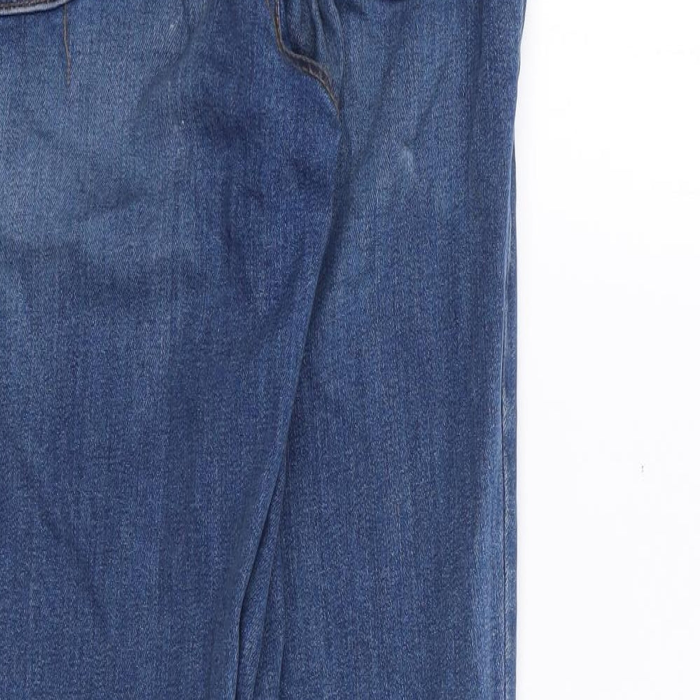 Collusion Womens Blue Cotton Mom Jeans Size 25 L32 in Slim Zip