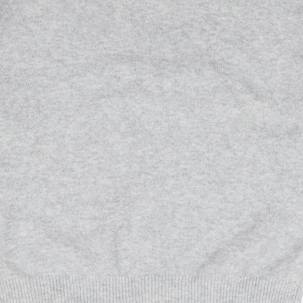 Springfield Womens Grey Crew Neck Acrylic Pullover Jumper Size S