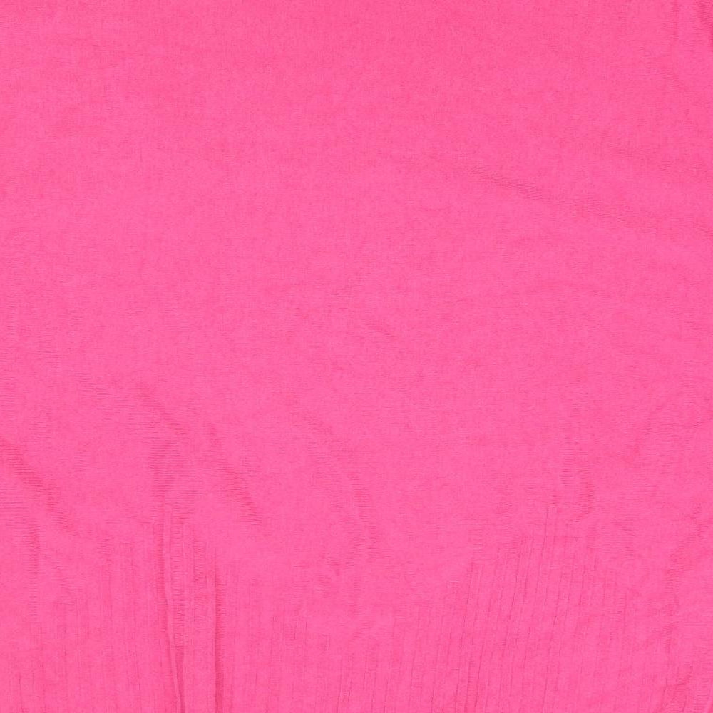 Mis Sugar Womens Pink Boat Neck Polyamide Pullover Jumper Size L