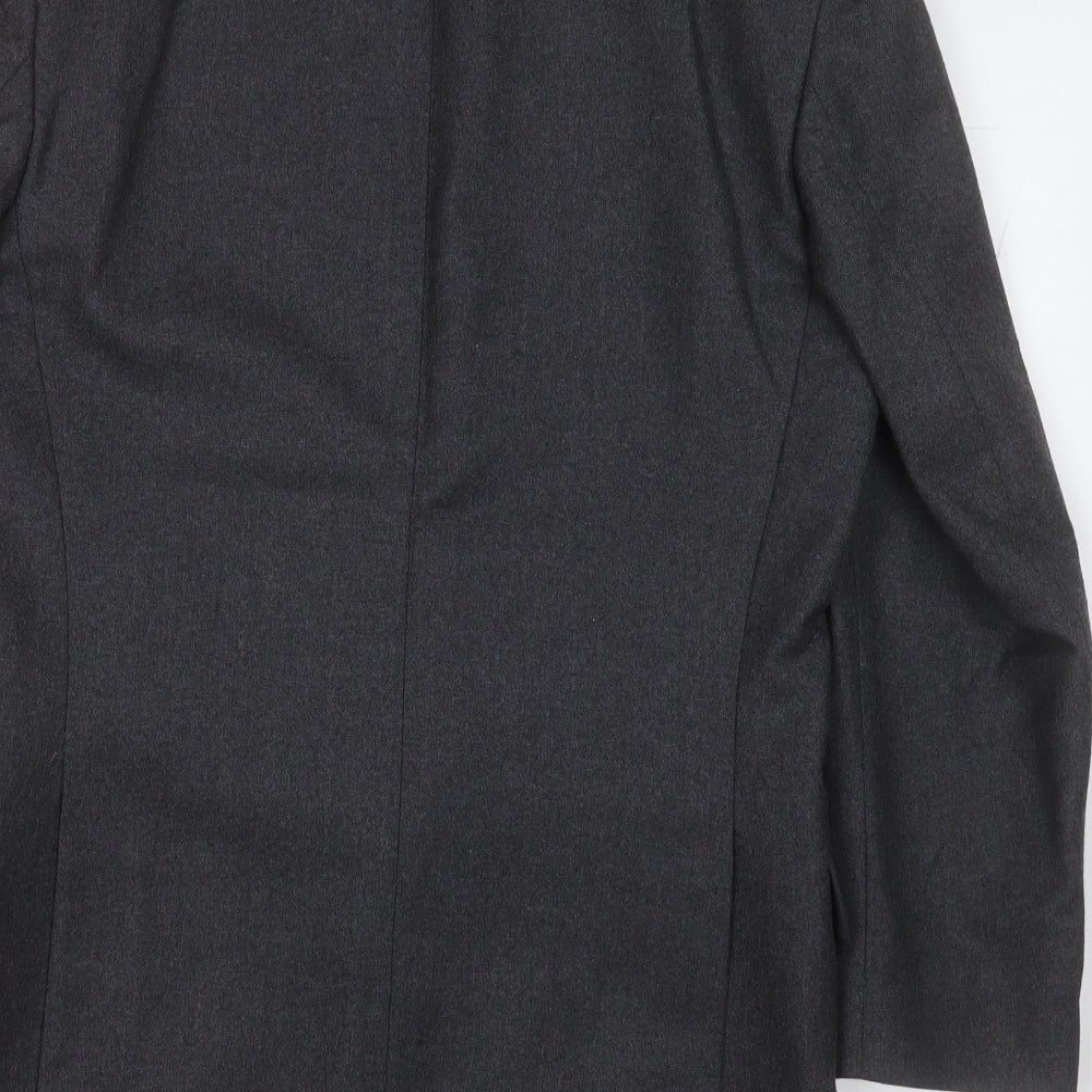 bradleys Mens Grey Polyester Jacket Suit Jacket Size 36