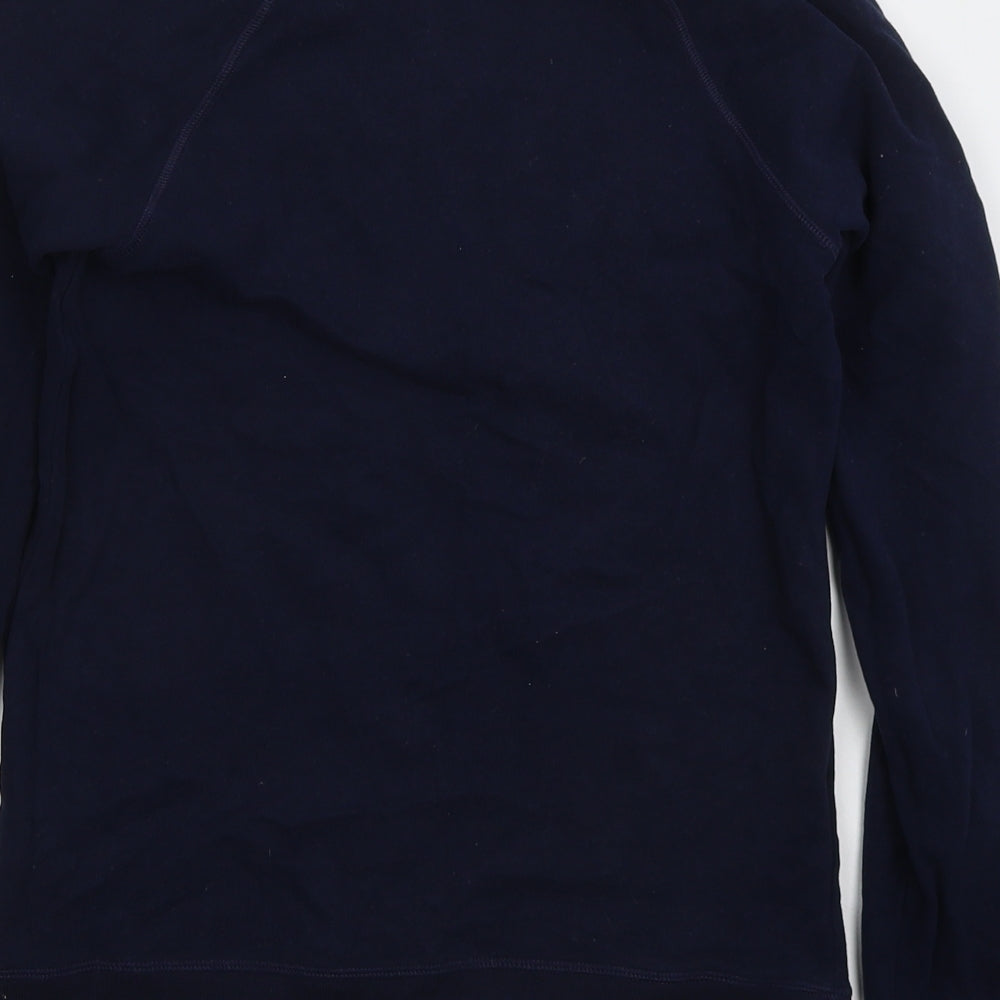 Marks & Spencer Womens Blue Cotton Pullover Sweatshirt Size 6 Pullover - Good Move
