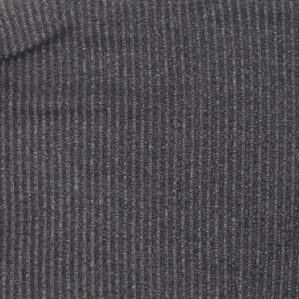 Primark Womens Grey Round Neck Polyester Pullover Jumper Size 14