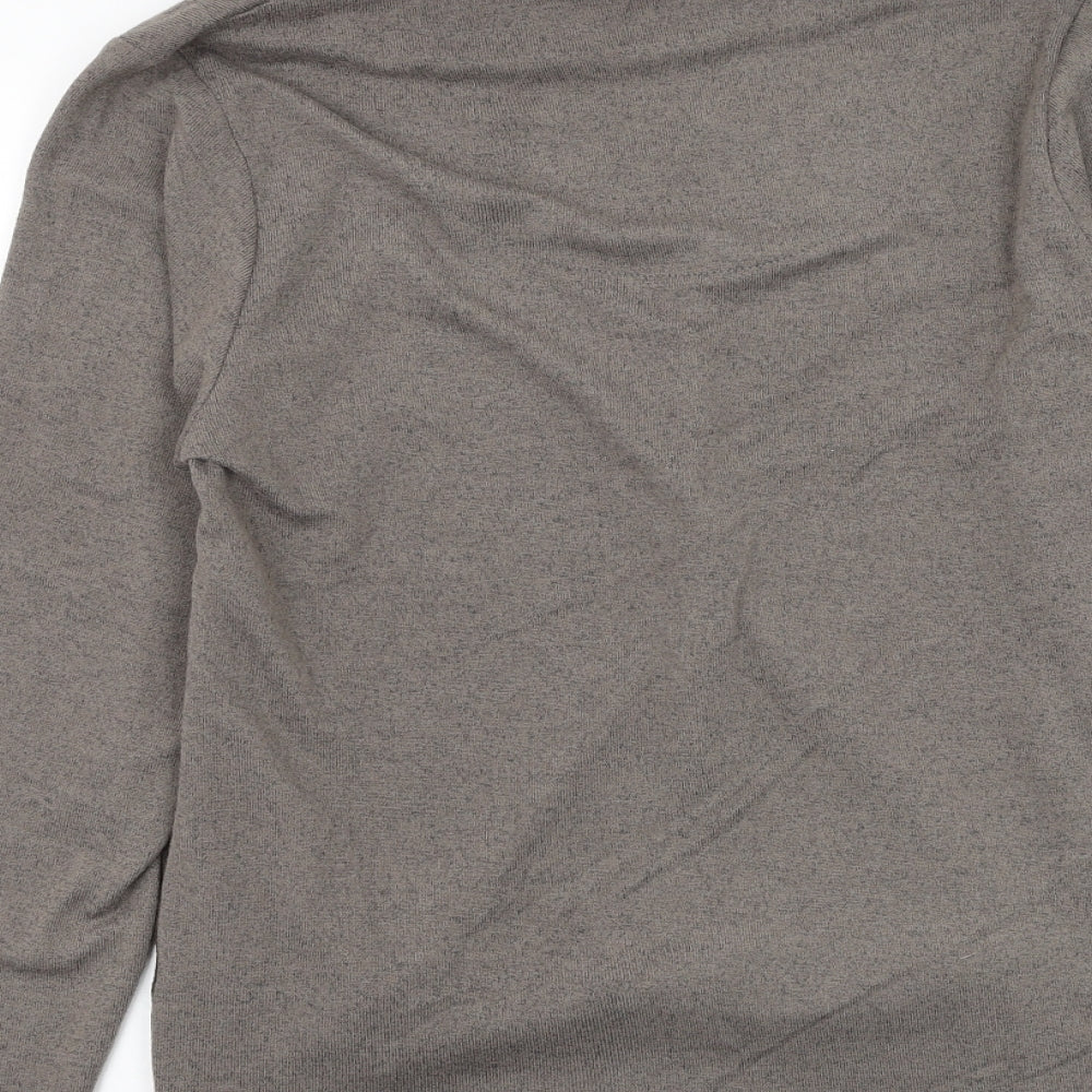 Tigi Womens Brown Roll Neck Polyester Pullover Jumper Size 14