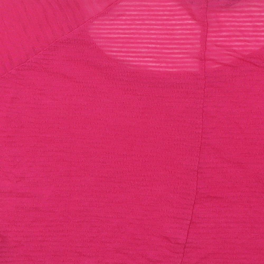 internacionate Womens Pink Round Neck Polyester Pullover Jumper Size 8