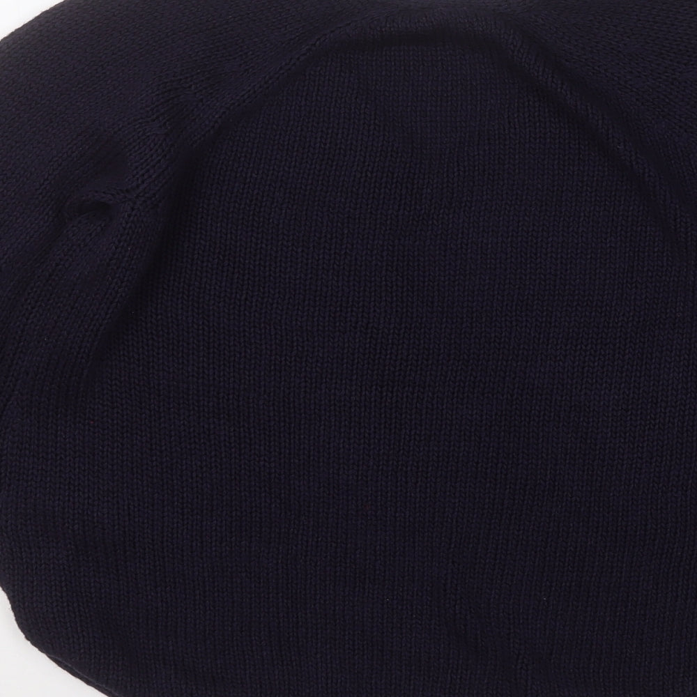 H&M Womens Blue Round Neck Acrylic Pullover Jumper Size S