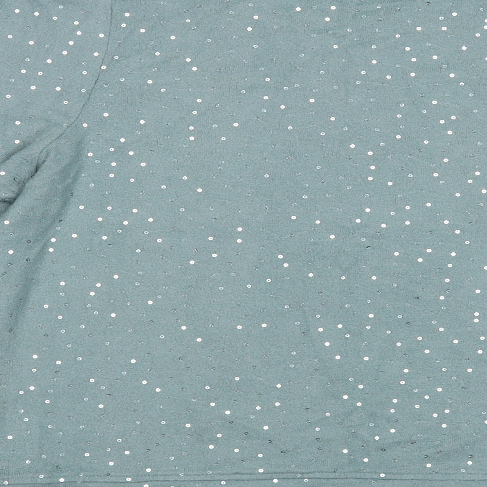 NEXT Womens Green Viscose Pullover Sweatshirt Size 12 Pullover