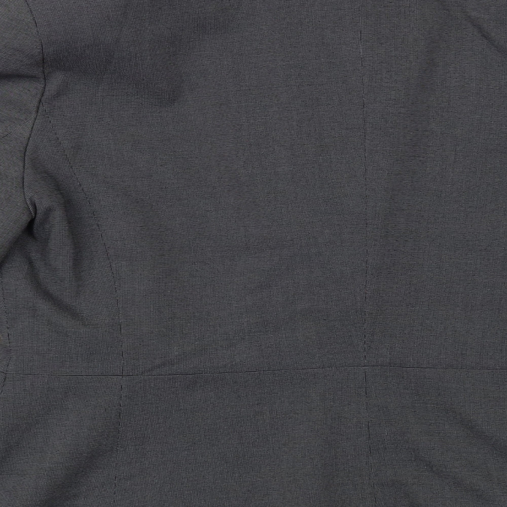 Icona Womens Grey Jacket Blazer Size 12 Button