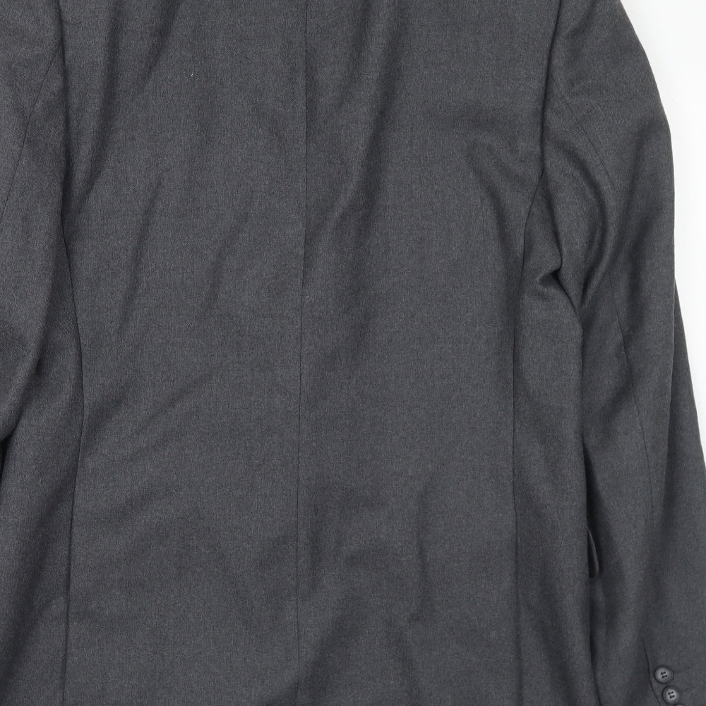 Rex Trueform Mens Grey Wool Jacket Suit Jacket Size 42