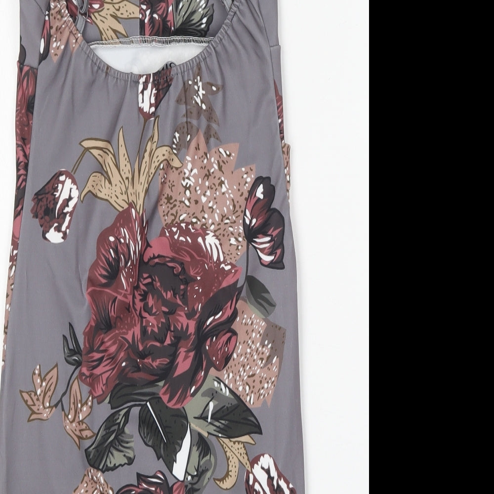 Yoins Womens Multicoloured Floral Polyester Mini Size XS Sweetheart