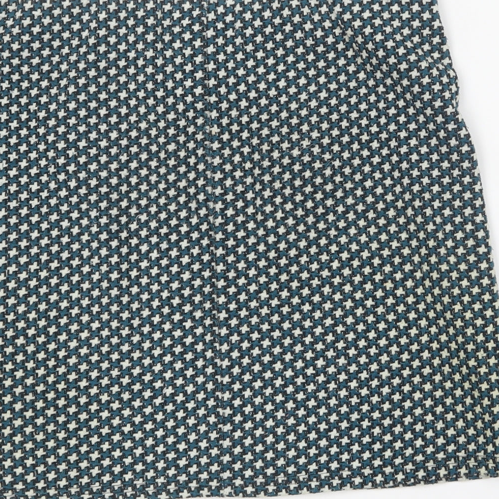 Cooperative Womens Green Geometric Polyester Mini Skirt Size M