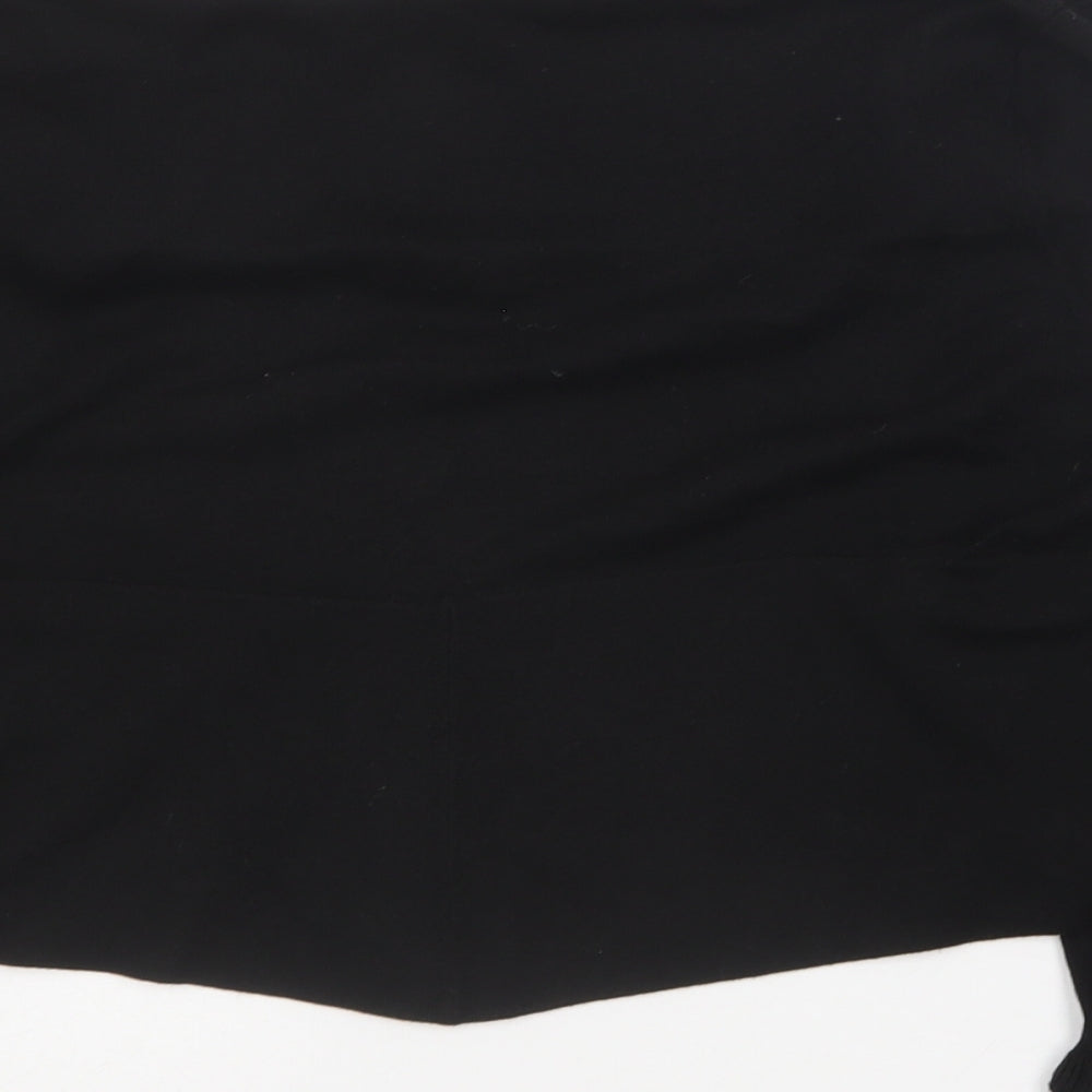 Star Womens Black Collared Viscose Cardigan Jumper Size 14