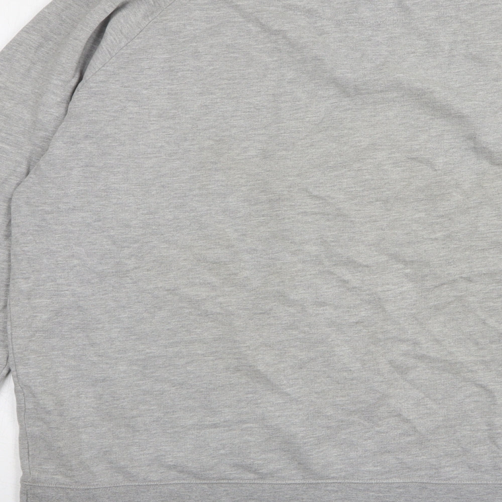 Topman Womens Grey Cotton Pullover Sweatshirt Size XL