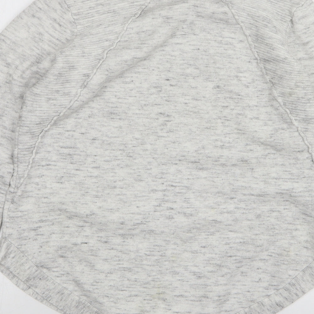 RD Style Womens Grey Round Neck Viscose Pullover Jumper Size S