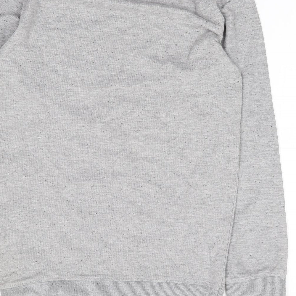 Preworn Mens Grey Polyester Pullover Sweatshirt Size S