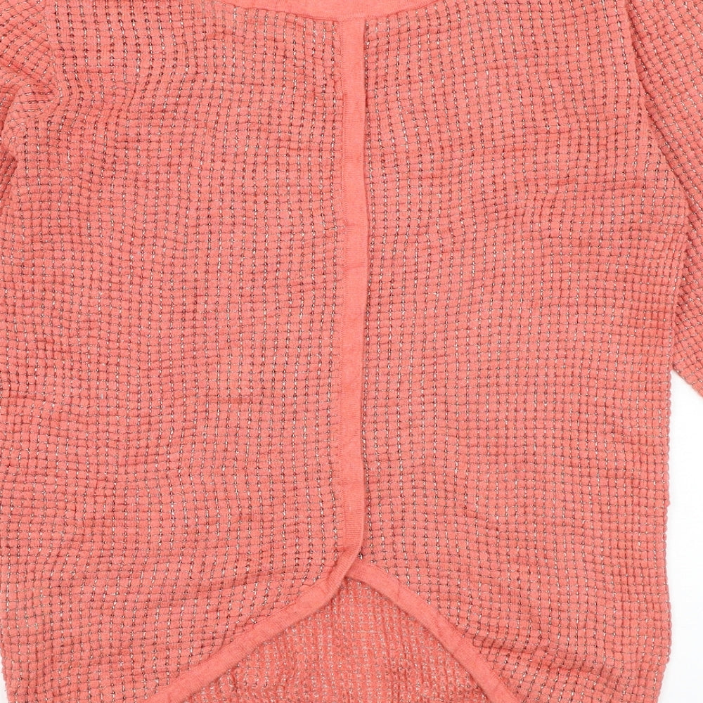 Marie Sixtine Womens Red Round Neck Cotton Pullover Jumper Size S