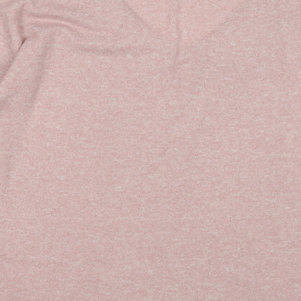 Dorothy Perkins Womens Pink Round Neck Polyester Pullover Jumper Size 10