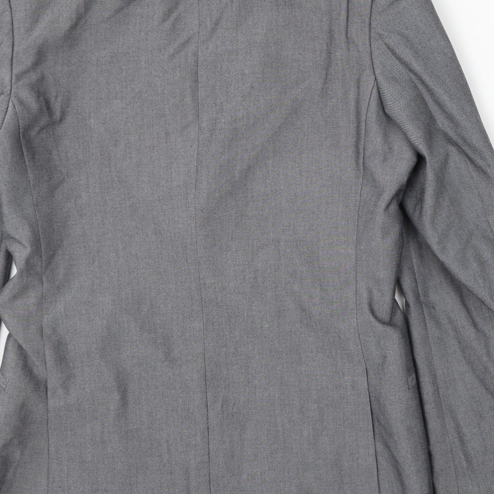 limehaus Mens Grey Polyester Jacket Suit Size 38