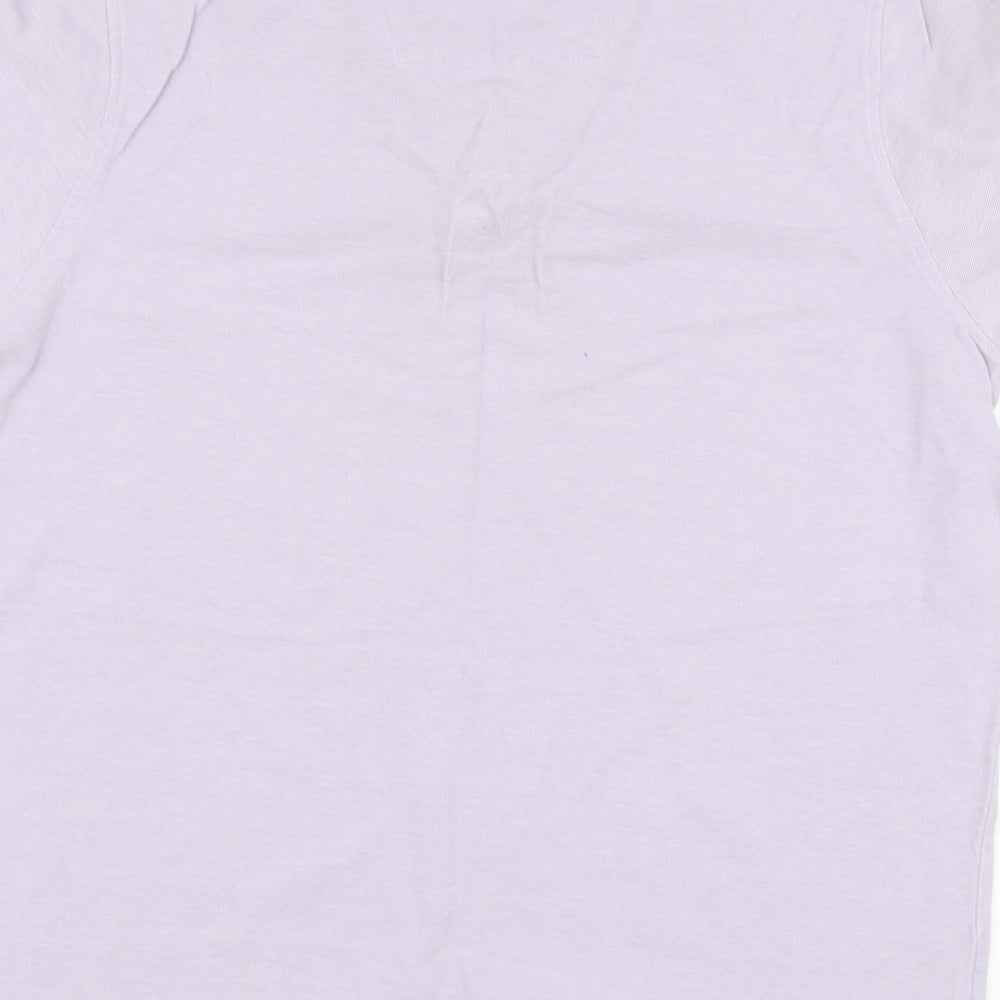Maine New England Mens Purple Cotton Polo Size M Collared