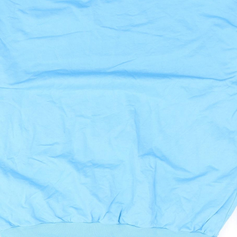 Crep Womens Blue 100% Cotton Pullover Sweatshirt Size S Pullover