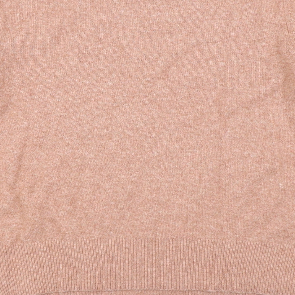 Forever New Womens Pink Round Neck Acrylic Pullover Jumper Size M