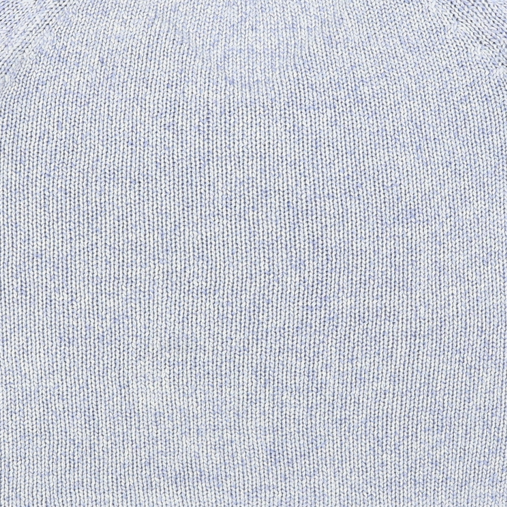 H&M Womens Blue V-Neck Acrylic Pullover Jumper Size S