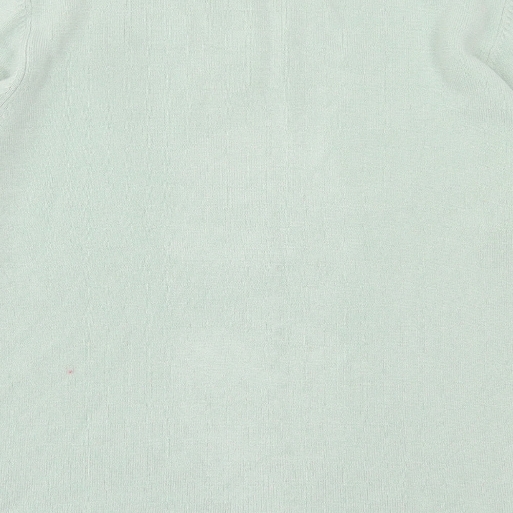 anna rose Womens Green Crew Neck Acrylic Pullover Jumper Size XL