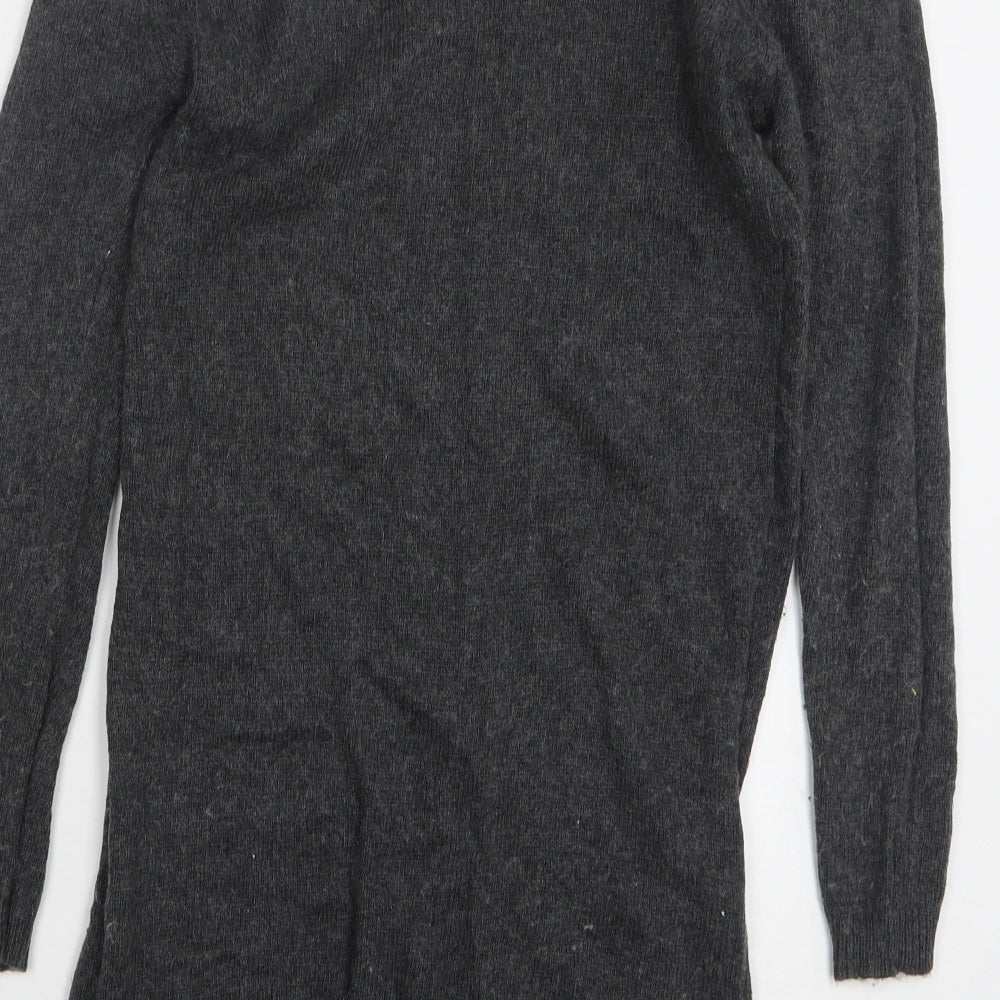 Atmosphere Womens Grey Round Neck Viscose Pullover Jumper Size 8