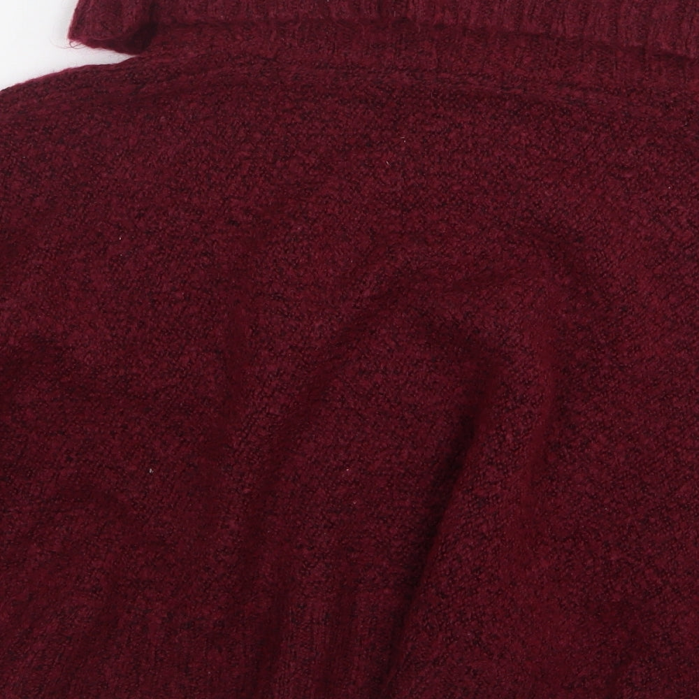 Atmosphere Womens Purple Roll Neck Acrylic Pullover Jumper Size S