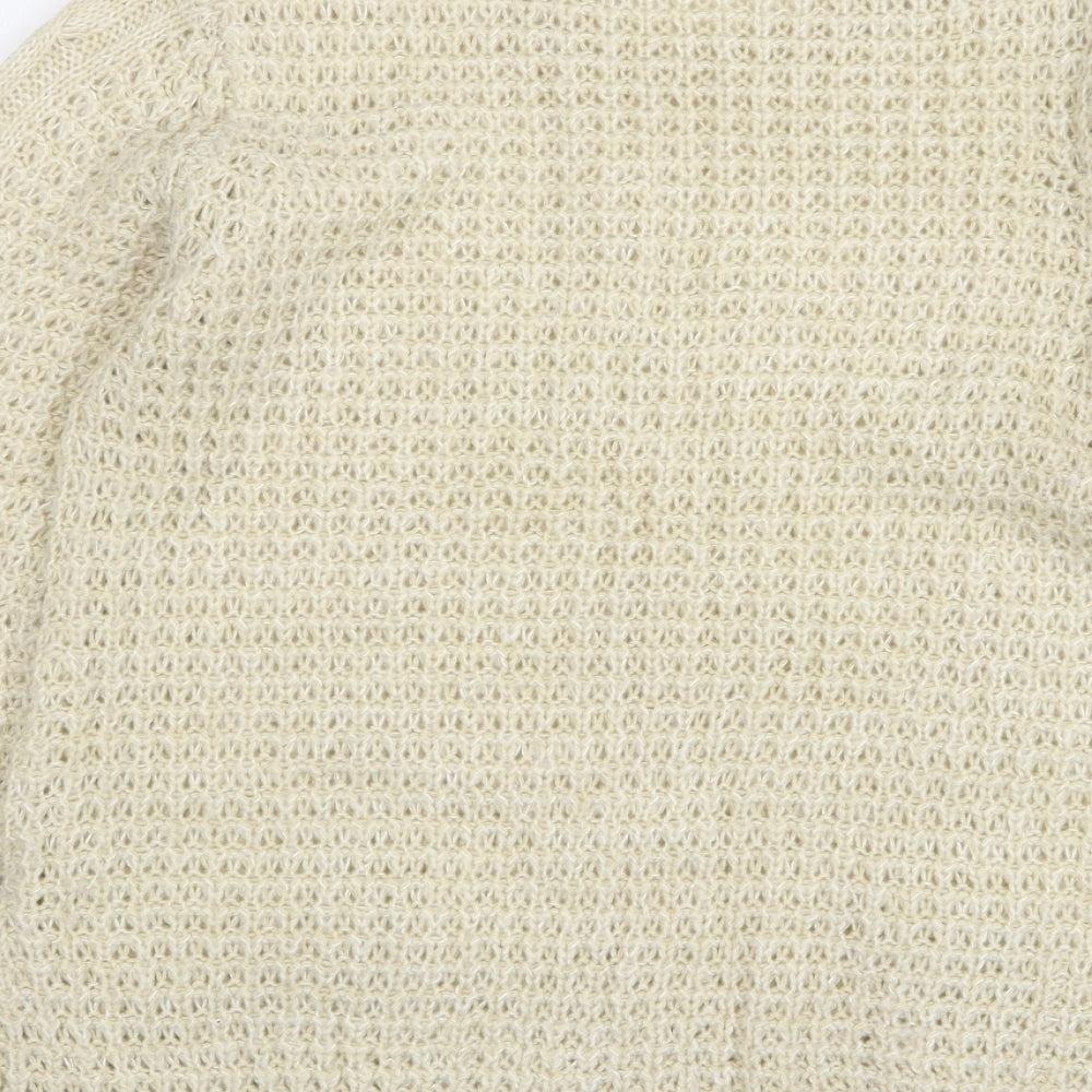 Atmosphere Womens Beige Round Neck Acrylic Pullover Jumper Size 14