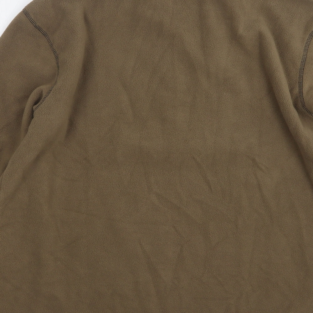 Atlas Mens Brown Polyester Pullover Sweatshirt Size M