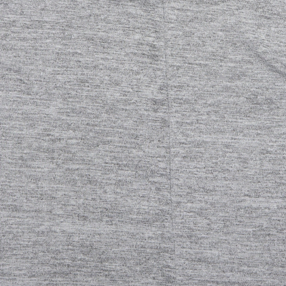 New Look Womens Grey Round Neck Polyester Pullover Jumper Size S
