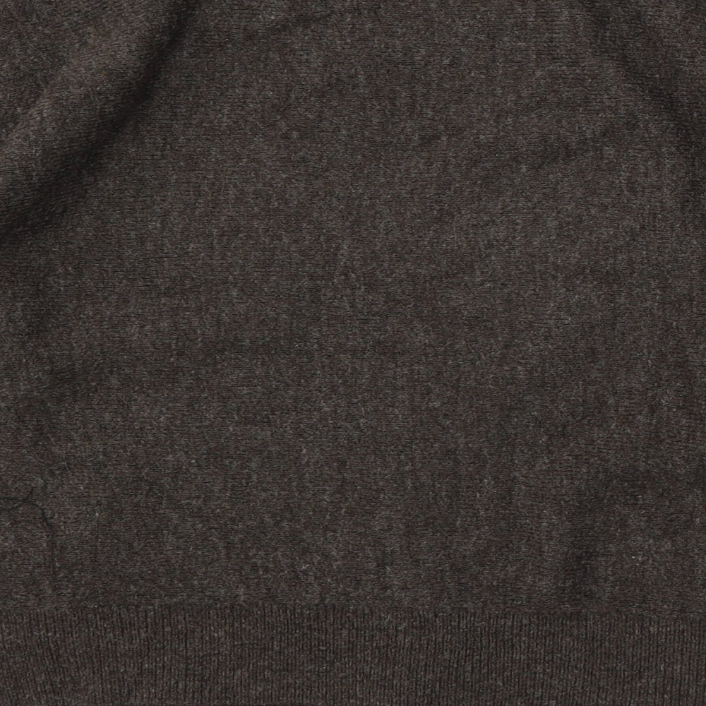 H&M Womens Green Mock Neck Acrylic Pullover Jumper Size XS