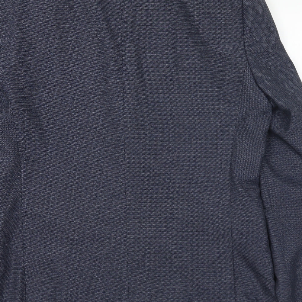 NEXT Mens Blue Polyester Jacket Suit Jacket Size 40