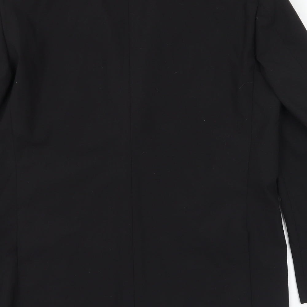 Lee Greenwood Mens Black Polyester Jacket Suit Jacket Size 42