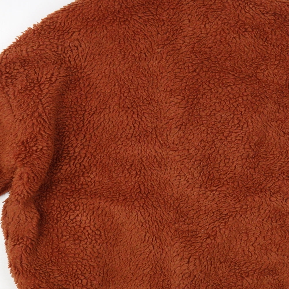 New Look Womens Brown Jacket Size 6 Zip