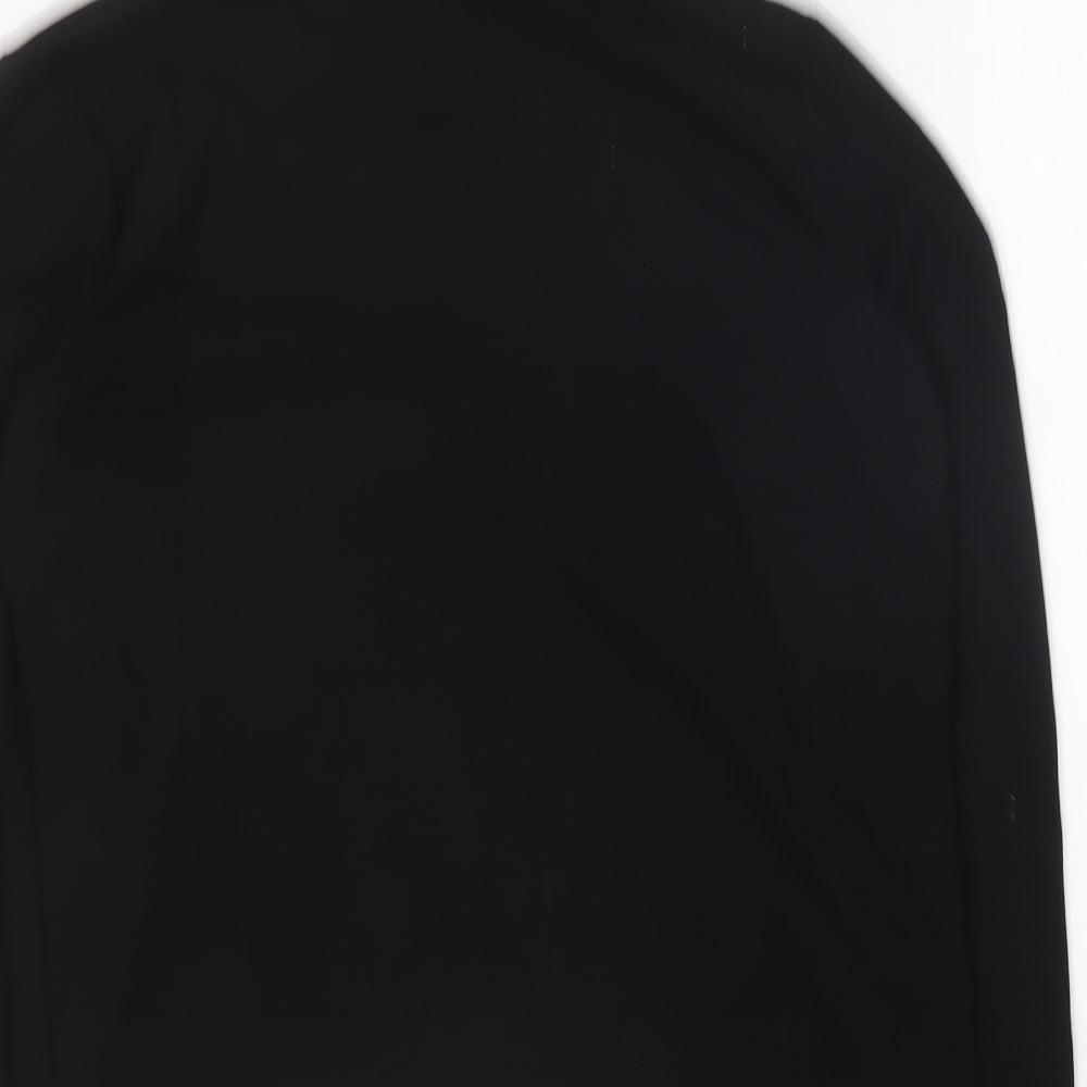 Matalan Womens Black Collared Polyester Pullover Jumper Size 12