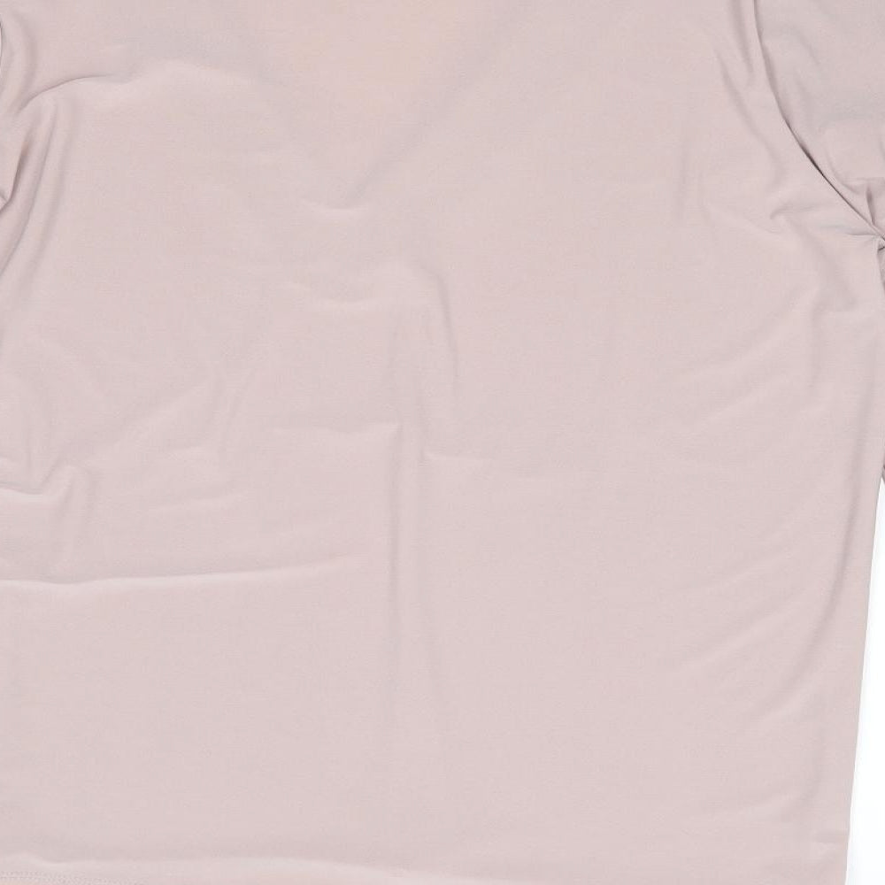 River Island Womens Purple Polyester Jersey Blouse Size 12 V-Neck