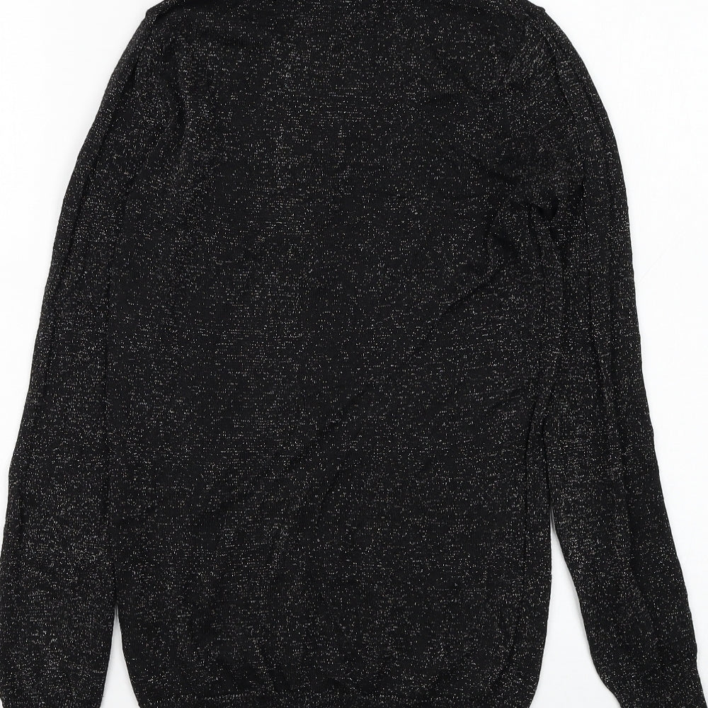Atmosphere Womens Black Roll Neck Viscose Pullover Jumper Size 8