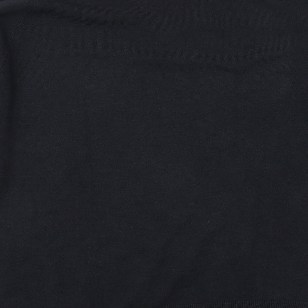 Marks & Spencer Mens Grey V-Neck Acrylic Henley Jumper Size L