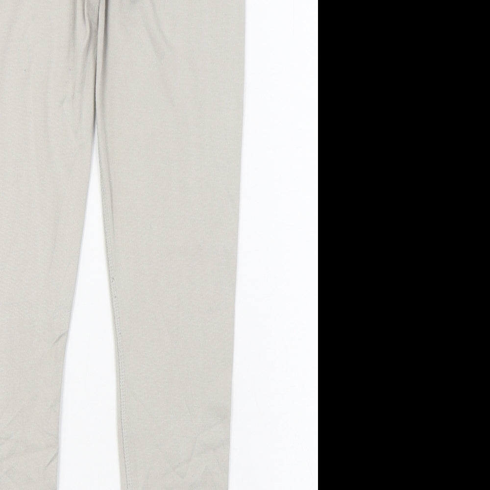 Workout Womens Grey Cotton Jogger Leggings Size S L28 in