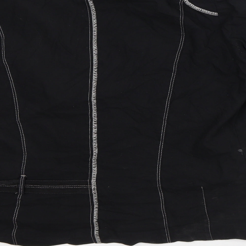 Femmes je Vous Aime Womens Black Striped Jacket Size S