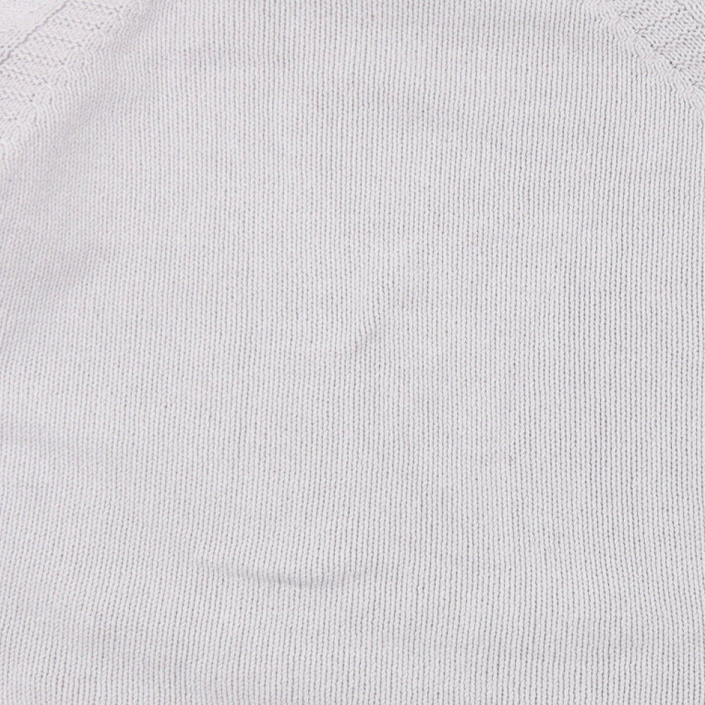 Bonmarché Womens Grey Round Neck Polyester Pullover Jumper Size 16