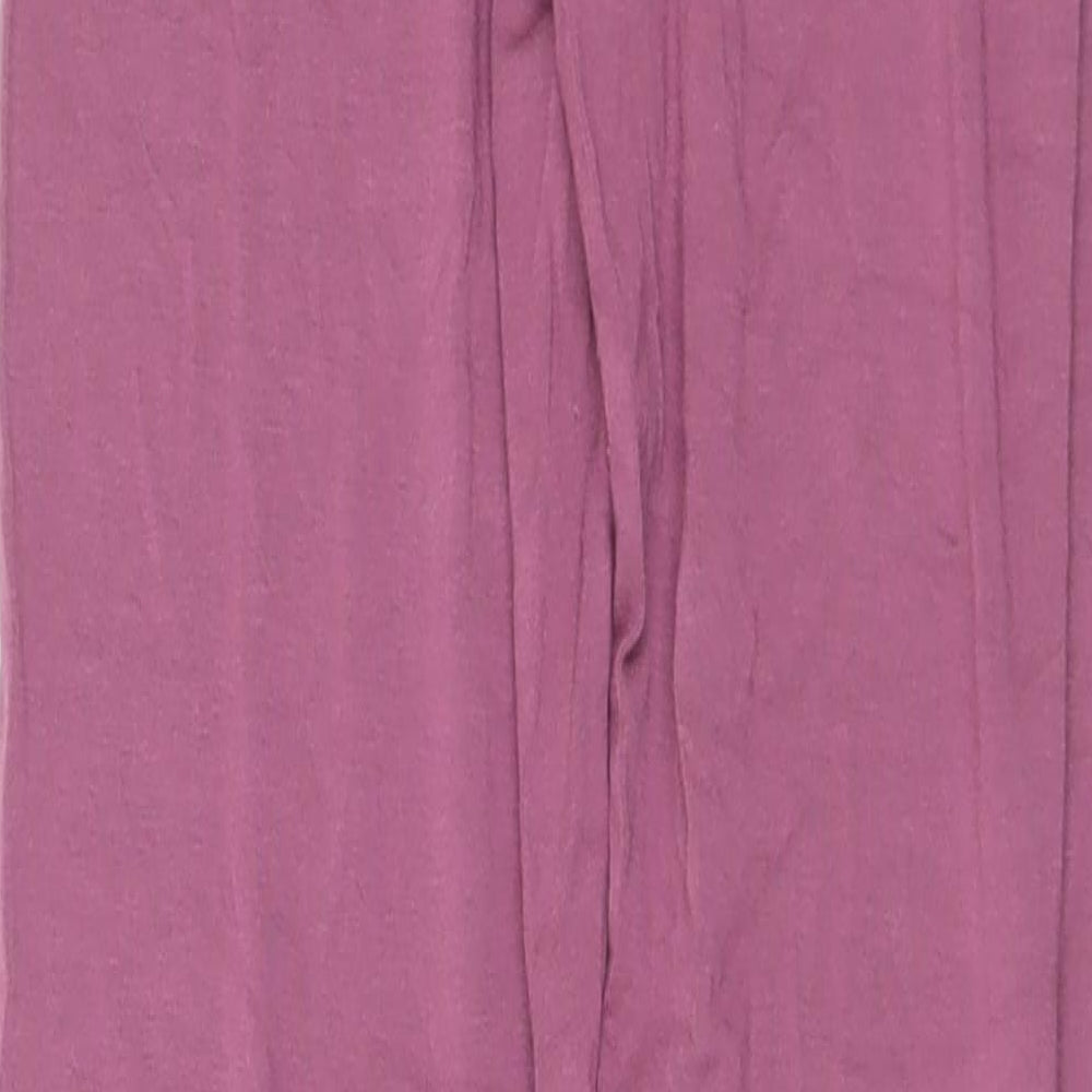 ASOS Womens Purple Viscose Pedal Pusher Leggings Size 6 L28 in
