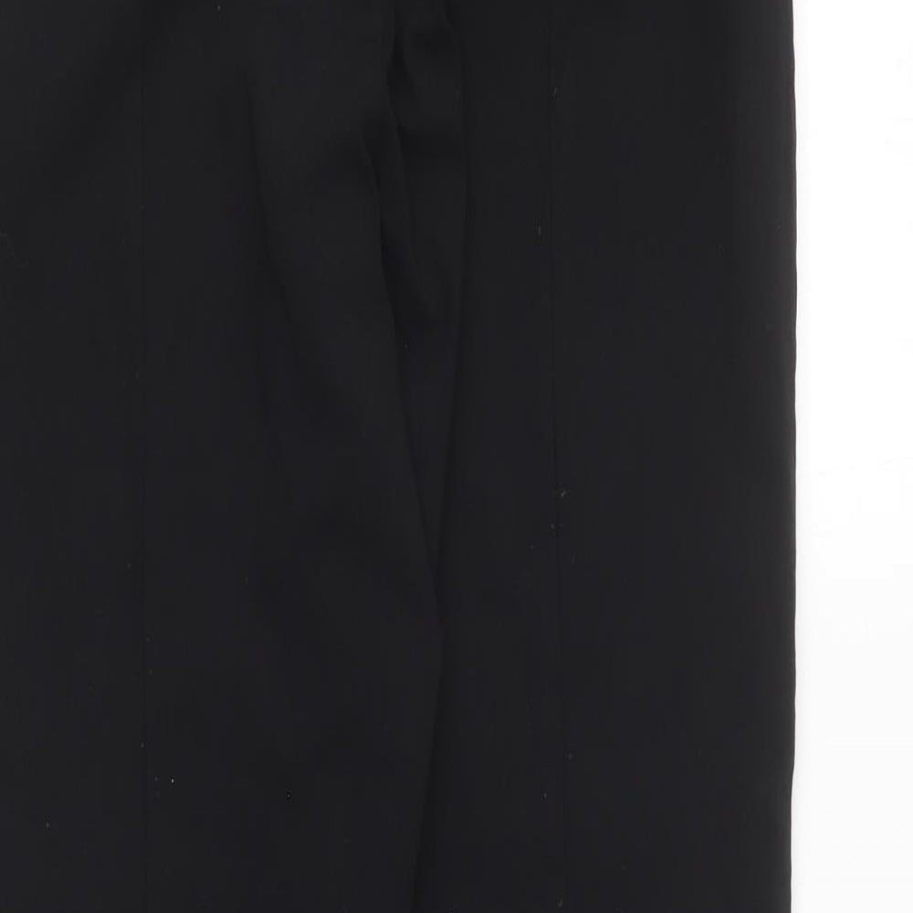 Gallery Womens Black Viscose Carrot Trousers Size 12 L25 in Regular