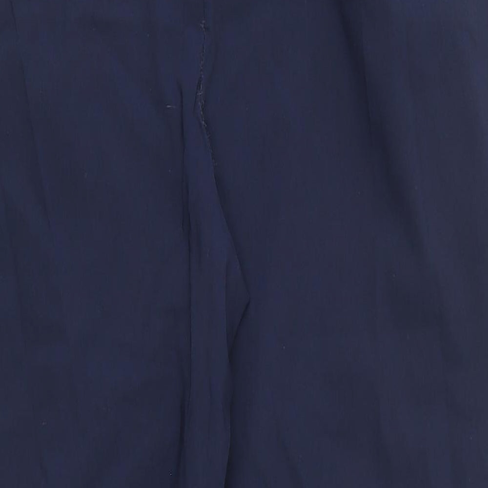 Boohoo Womens Blue Polyester Trousers Size 20 L26 in Regular