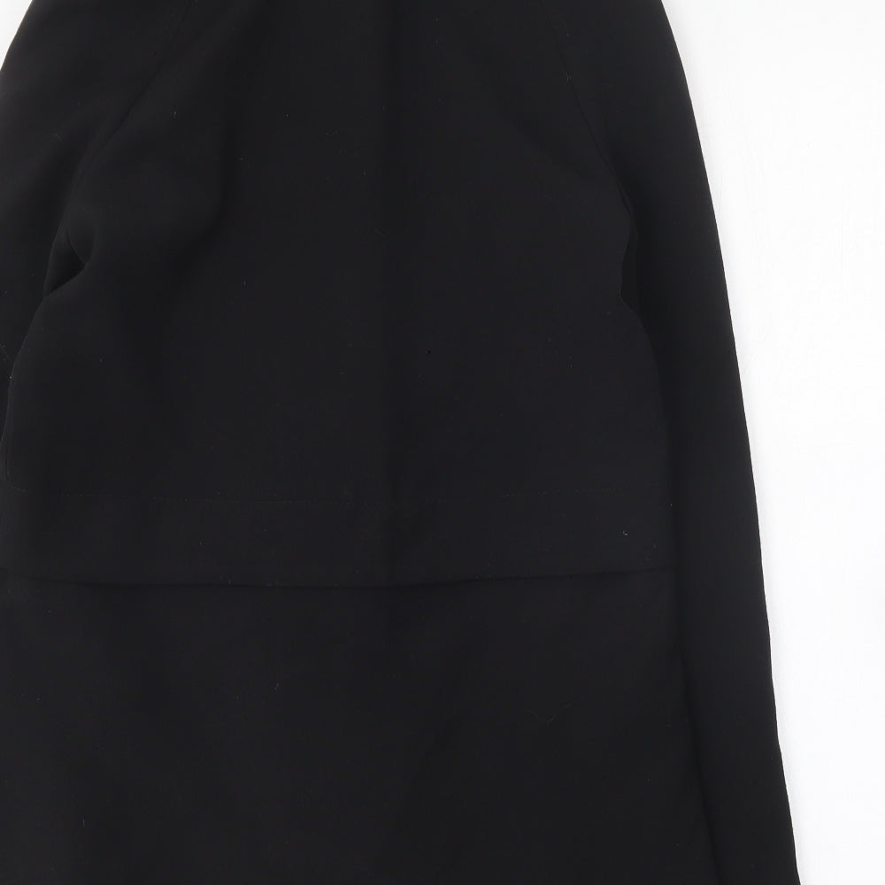 Mango Womens Black Overcoat Coat Size XS