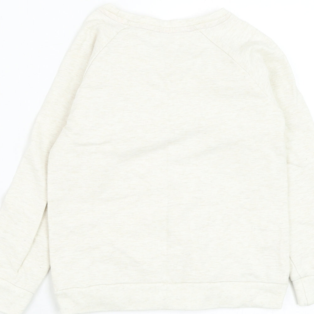Kanz Girls Ivory Polyester Pullover Sweatshirt Size 4 Years Pullover - Heart