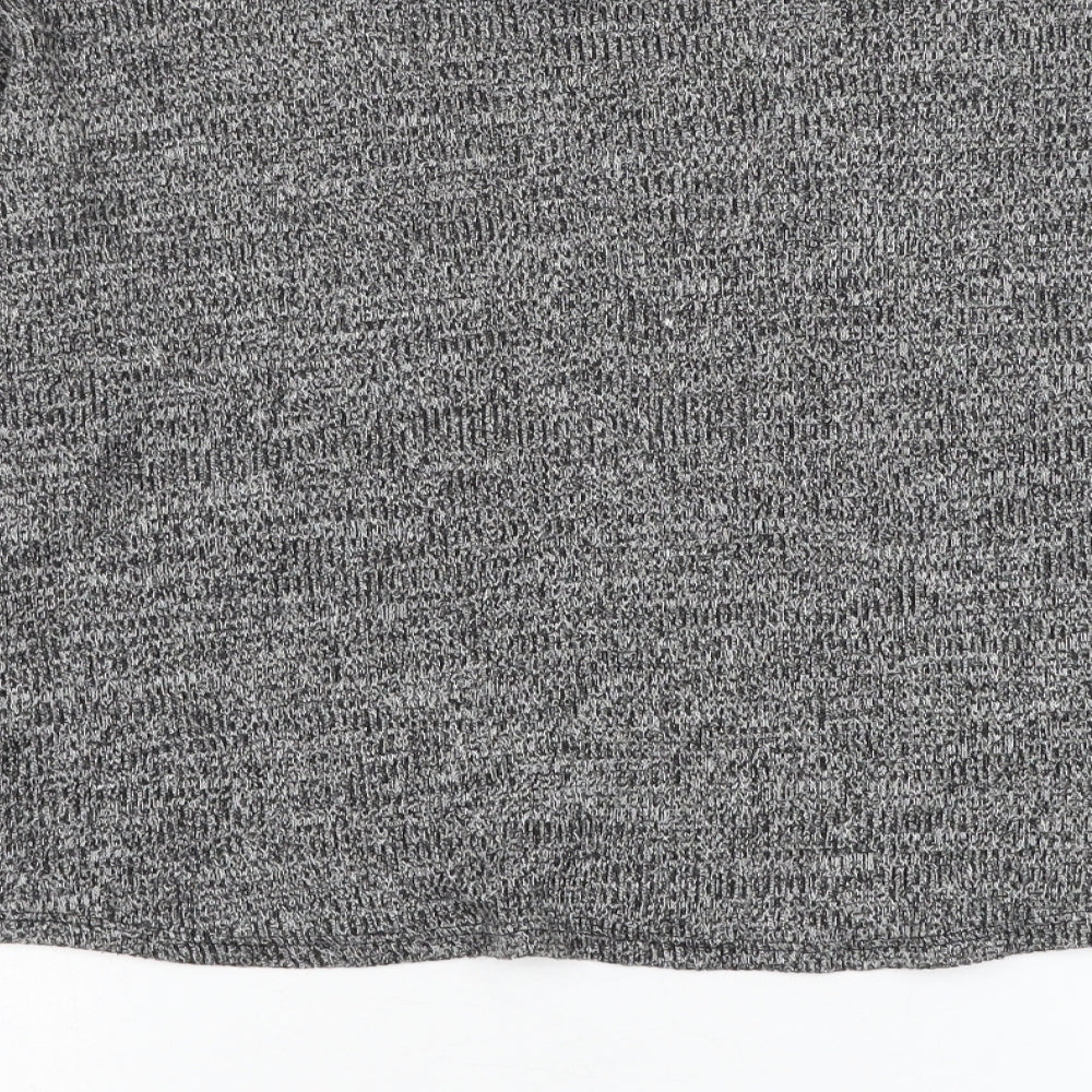 Divided by H&M Womens Grey Mock Neck Polyester Pullover Jumper Size XS