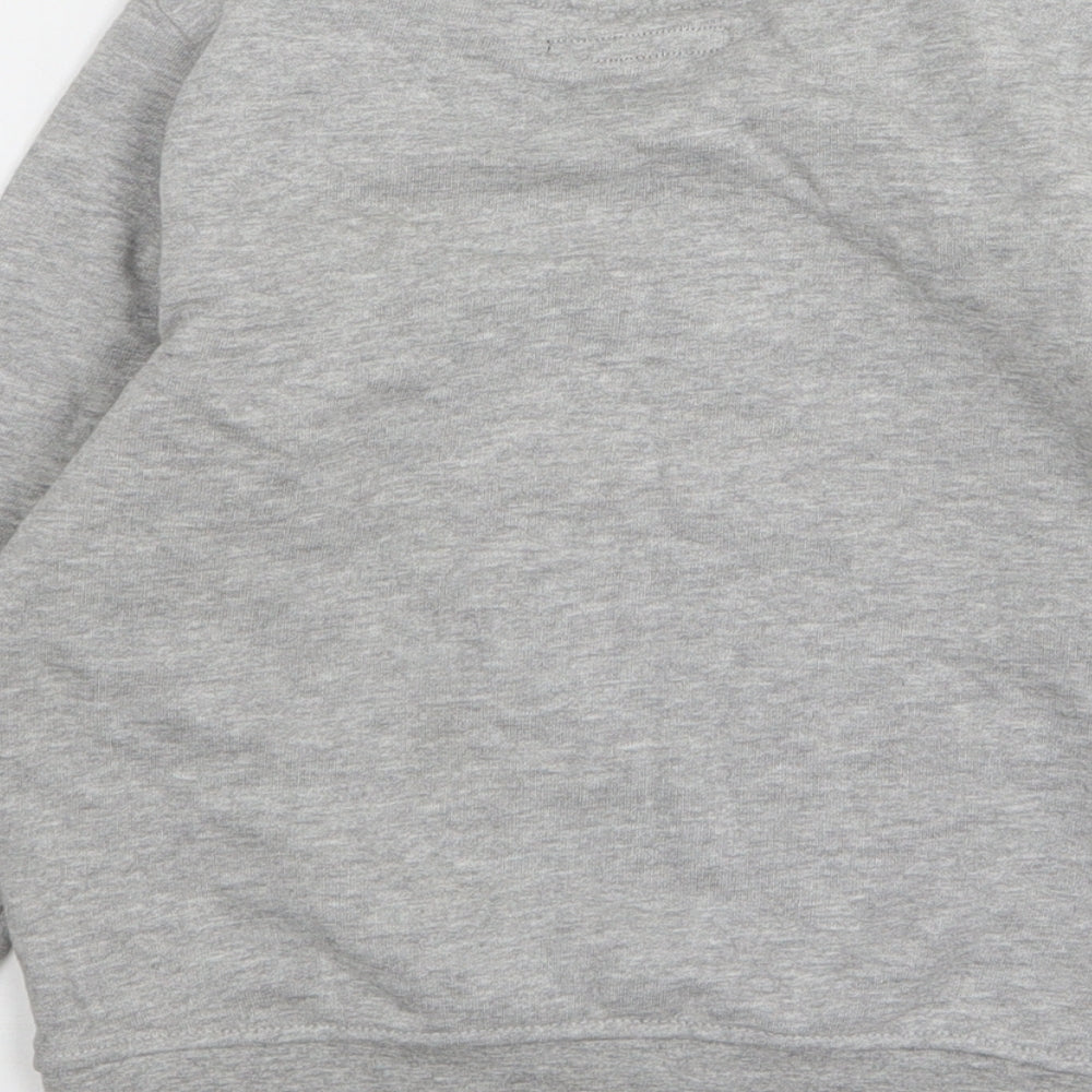 Next Boys Grey Cotton Pullover Sweatshirt Size 5 Years